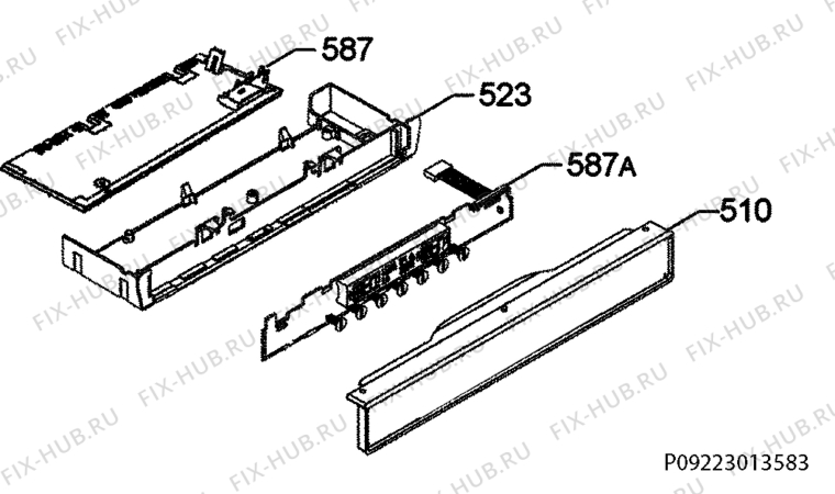 Взрыв-схема холодильника Aeg Electrolux A72200GSW0 - Схема узла Diffusor